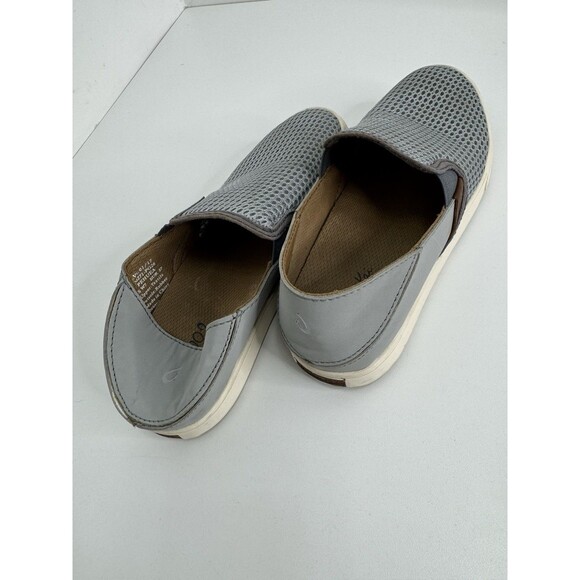 OLUKAI Pehuea Lau Slip On Loafer Flat Sneaker Gray Size 7 20271 Boating Kayak - Picture 6 of 8
